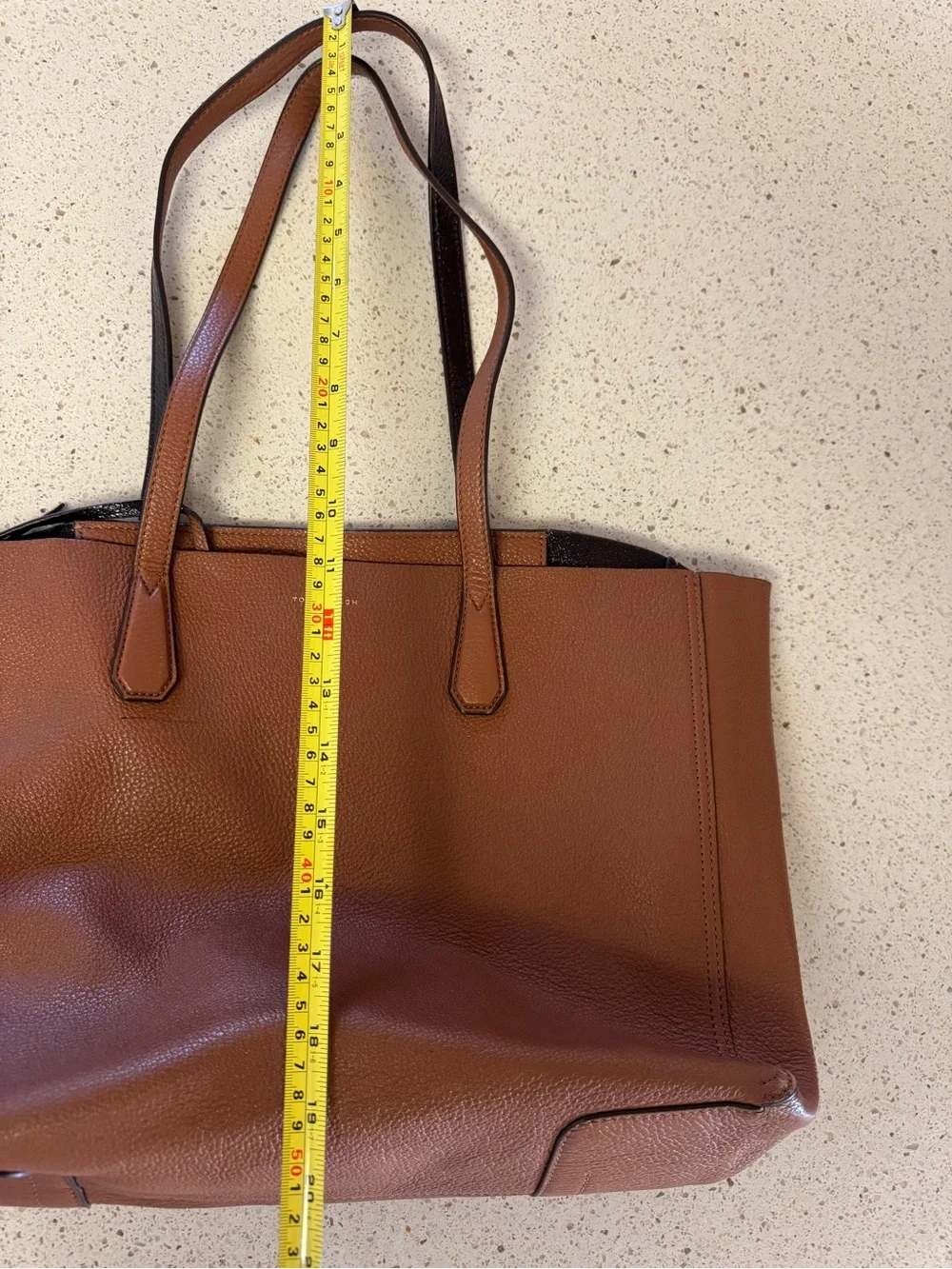 Tory Burch Blake Pebbled Leather Tote with Wristlet - Pre-Owned